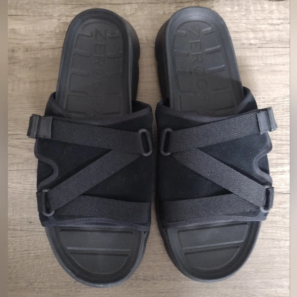 Cole Haan Grand 360 ZeroGrand BlackMens Slides Sandals 11M C35441